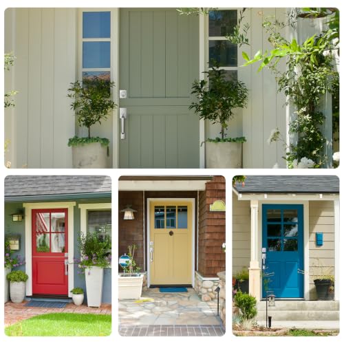 Front Door Handle and Single Cylinder Deadbolt Combo Set