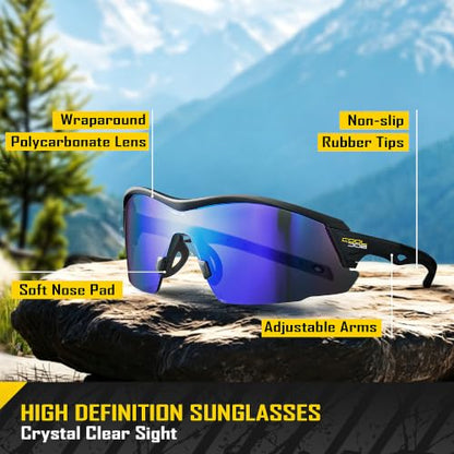 Safety Sunglasses with Tinted Wraparound Lenses