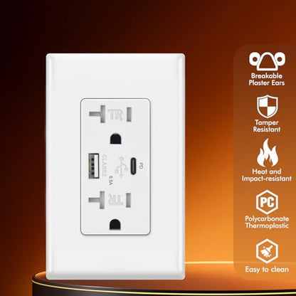 65W USB Wall Outlet