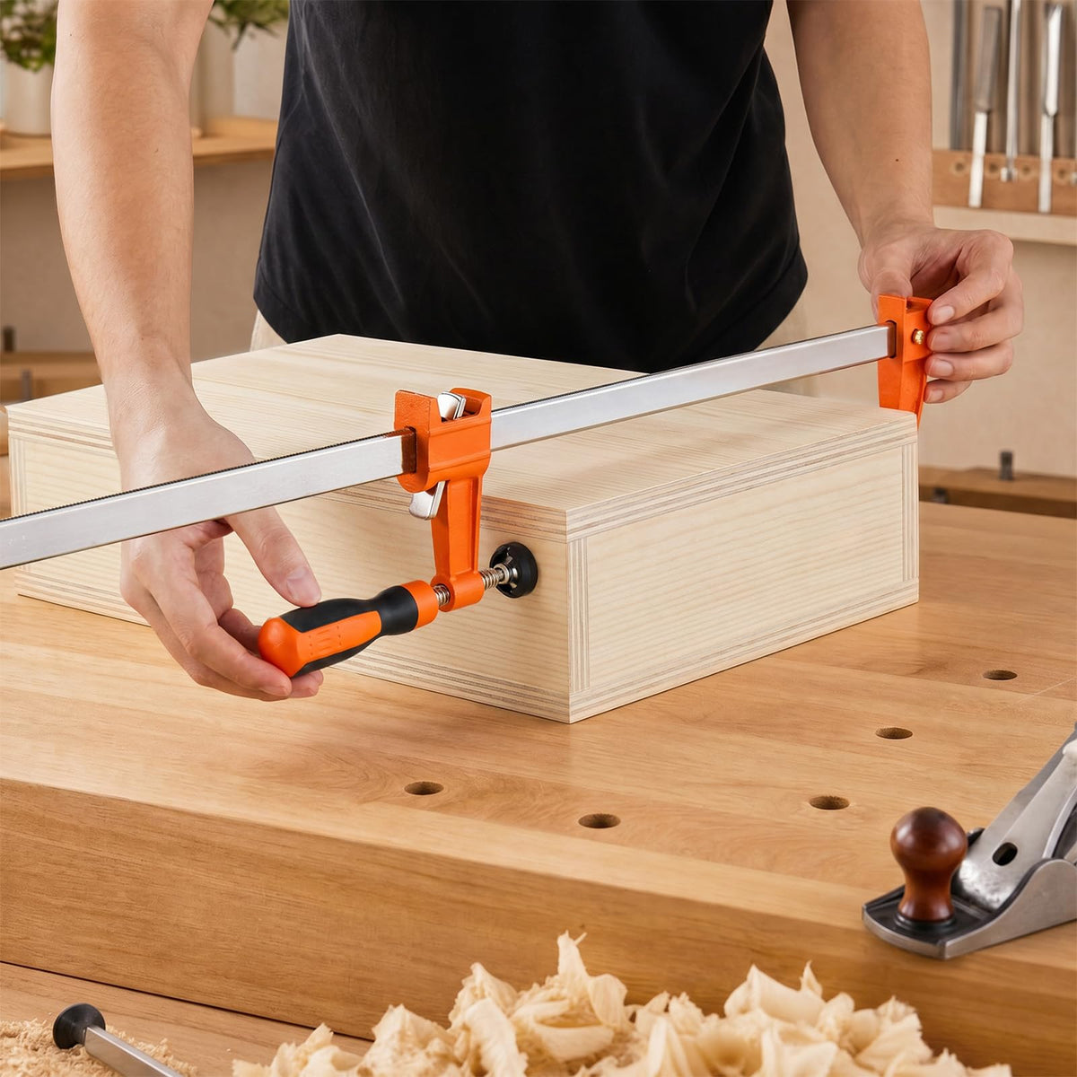Bar Clamps for Woodworking (Medium-Duty / 24"(8 Pack))