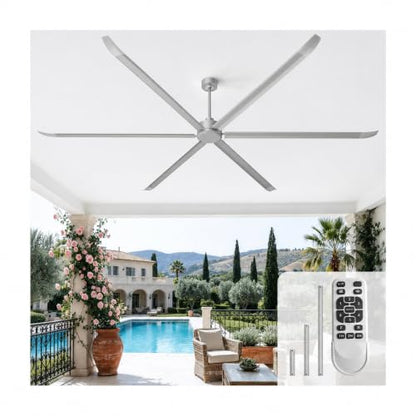 108 120 Inch Industrial Ceiling Fan No Light