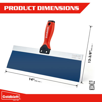 14" Blue Steel Drywall Taping Knife (14")