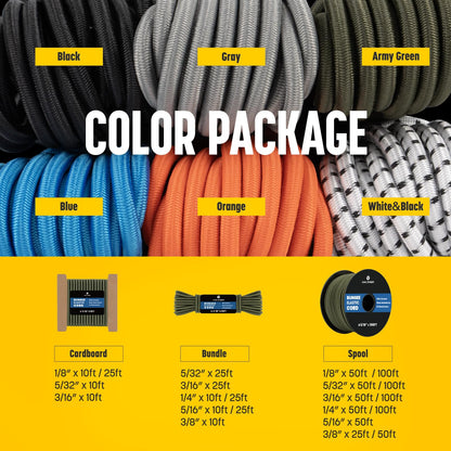 Bungee Cord 5 (Army Green / 5/32" x 50FT)