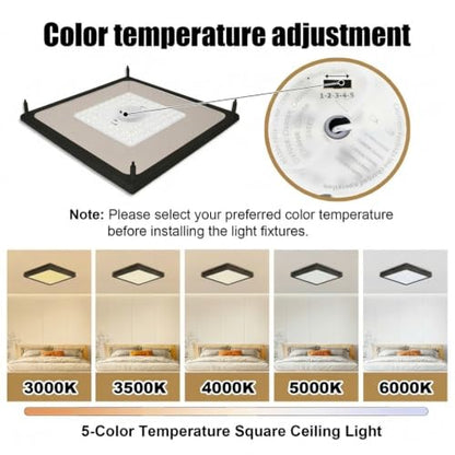 Square Modern Led Ceiling Light Fixture