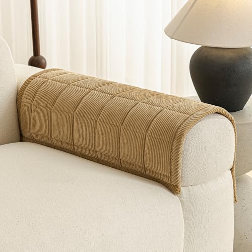 Couch Covers for Sectional Sofa (Light Brown / 1PC/35"X35")