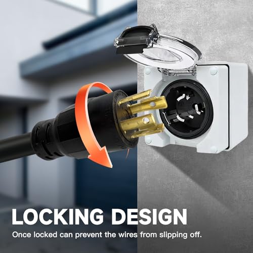 30 Amp Generator Extension Cord 4 Prong