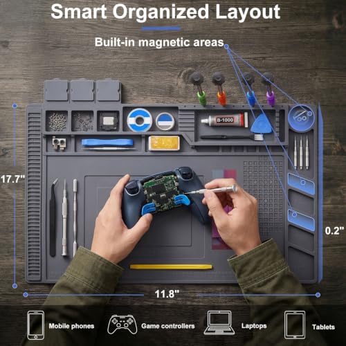Soldering Station Mat Heat Resistant 932°F for Soldering Station
