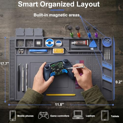 Soldering Station Mat Heat Resistant 932°F for Soldering Station