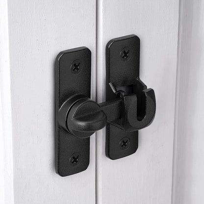 Matte Black Aluminum Alloy Gate Lock (Matte Black)