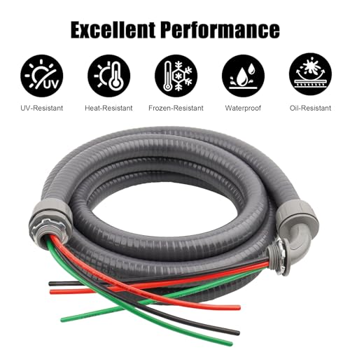 1/2-Inch Nonmetallic Liquid Tight Electrical Conduit Assembly Kit