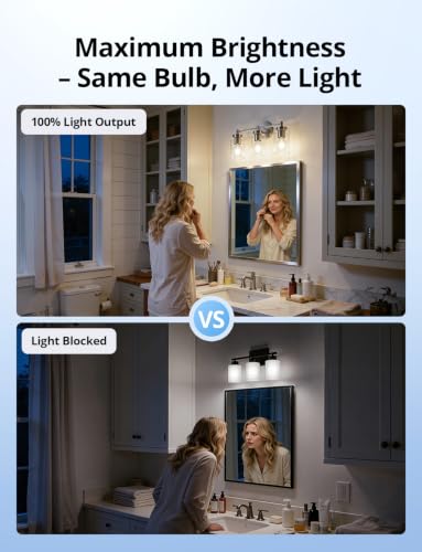 3 Light Vanity Lights for Bathroom Over Mirror