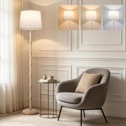 Real Wood Floor Lamps for Living Room