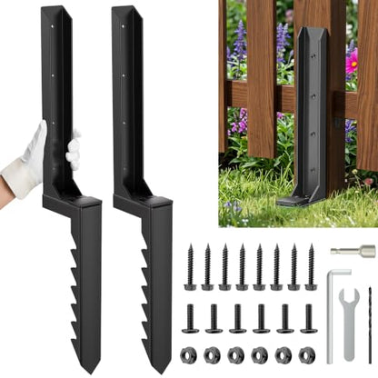 2 Pcs Fence Post Repair Kit