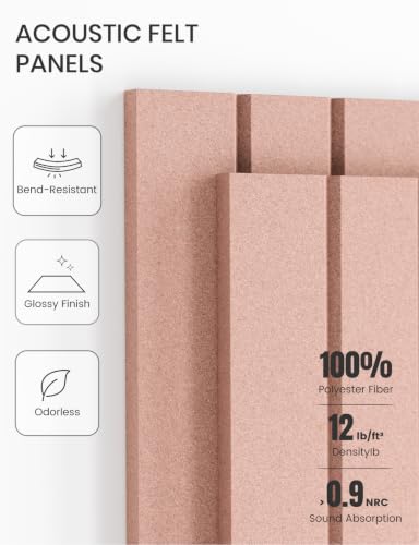 36" x 24" Large Felt Bulletin Board (Pink / Fine-stripe 6-pack)