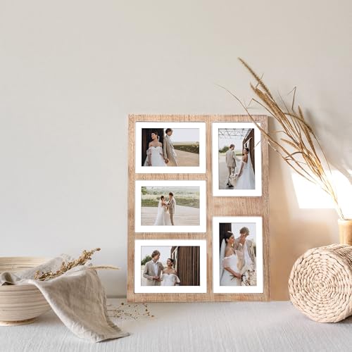 4x6 or 5x7 Picture Frames (Rustic Brown / 13x16in (1Pack))