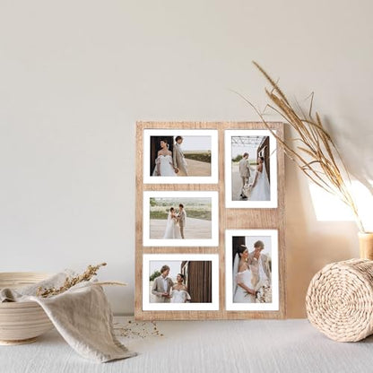 4x6 or 5x7 Picture Frames (Rustic Brown / 13x16in (1Pack))