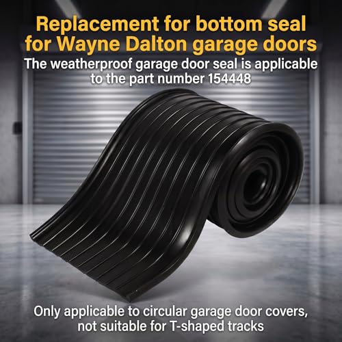 Replacement for Wayne Dalton Garage Door Bottom Seal 154448
