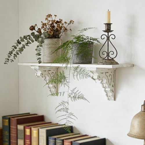 Corbels for Shelves Wood Corbels Decorative Set of 2 (White)