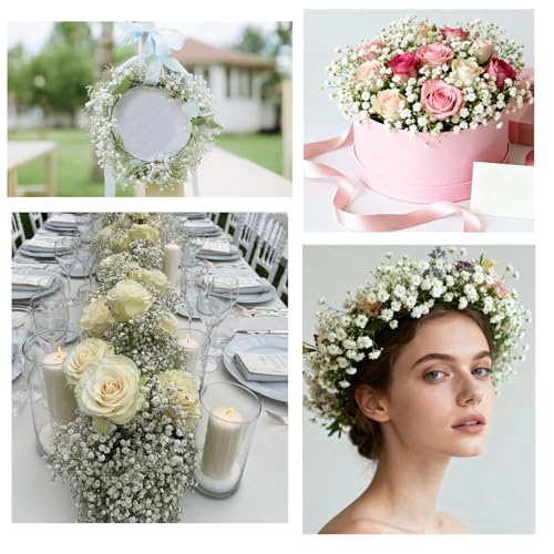 200Pcs Babys Breath Artificial Flowers (White Babys Breath / 200Pcs)