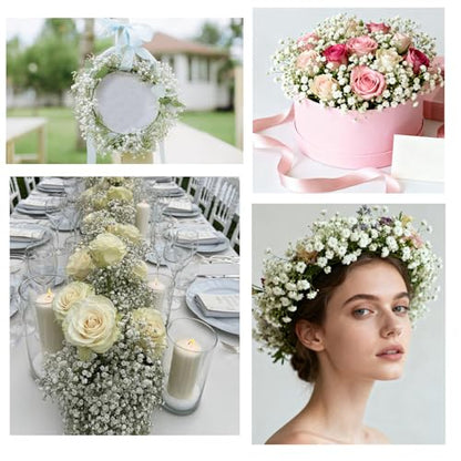 200Pcs Babys Breath Artificial Flowers (White Babys Breath / 200Pcs)
