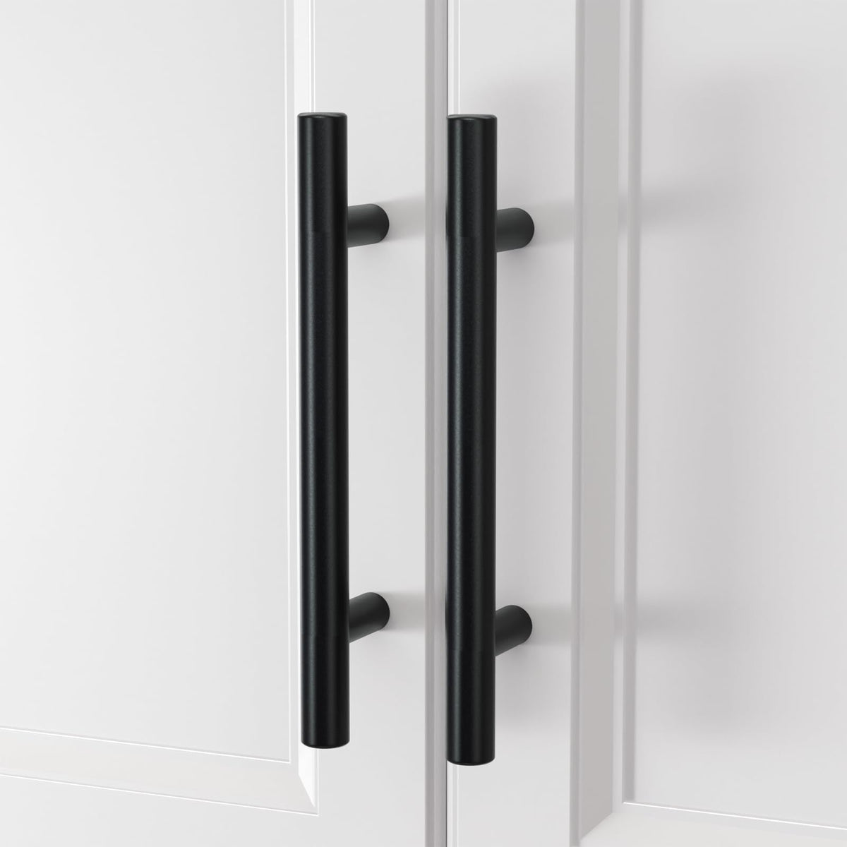 Black Cabinet Handles 20Pack 3 (3-3/4in hole centers / Black)