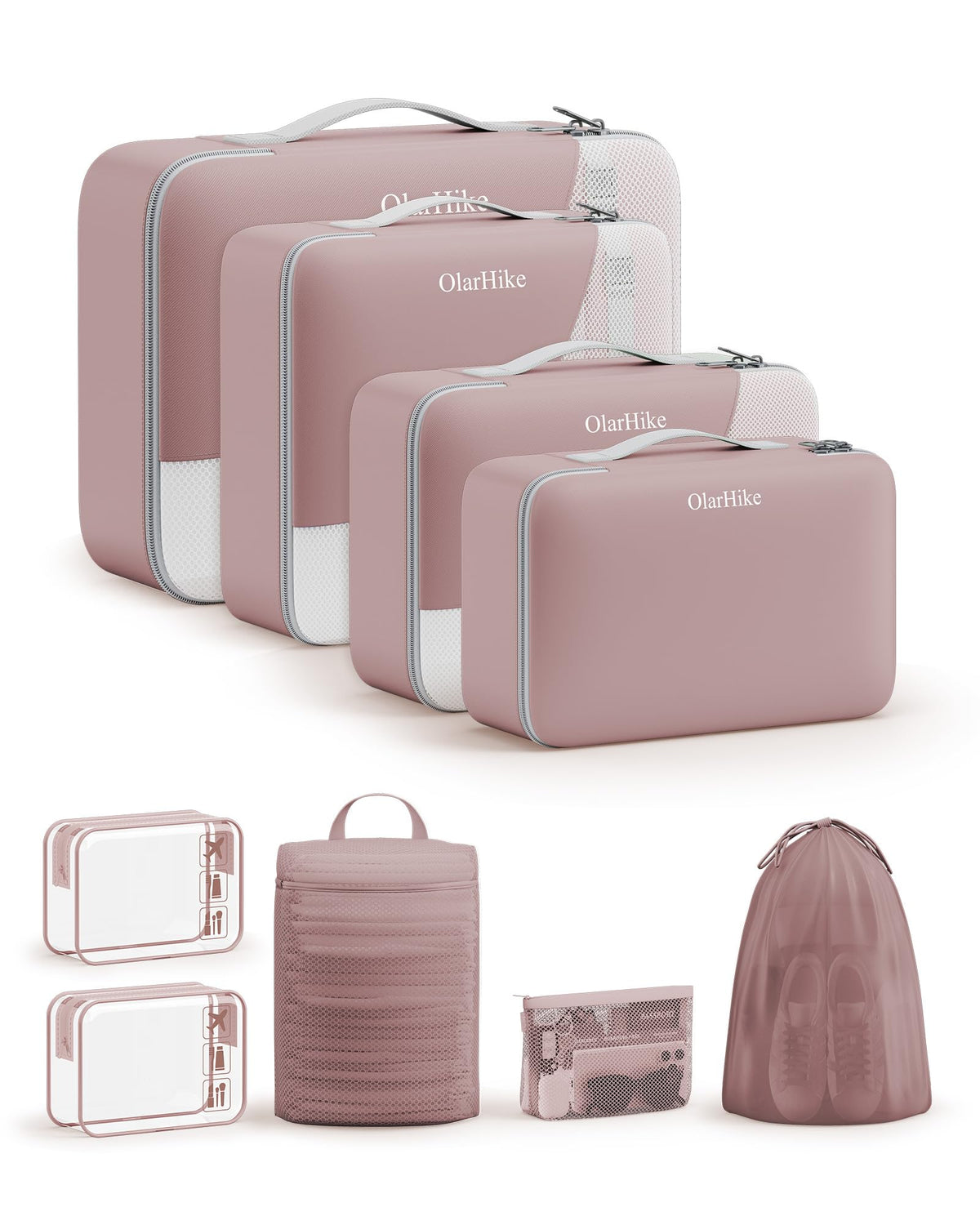 Packing Cubes for Travel (21 Light Coral)