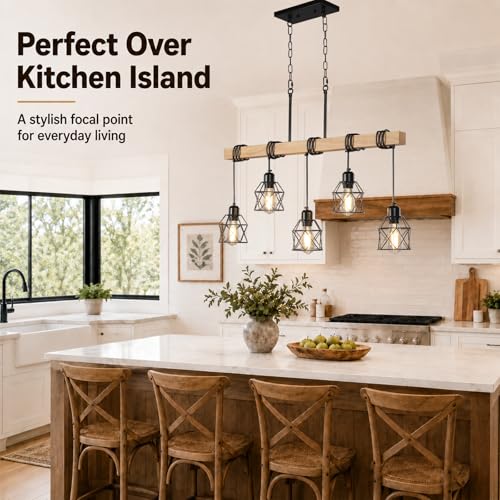 5 Light Farmhouse Kitchen Island Lighting (5-Light)