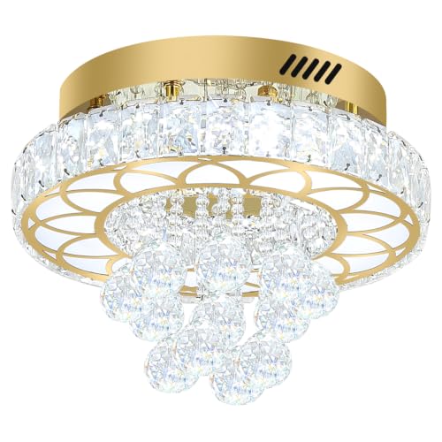 Flush Mount Crystal Chandelier
