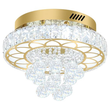 Flush Mount Crystal Chandelier