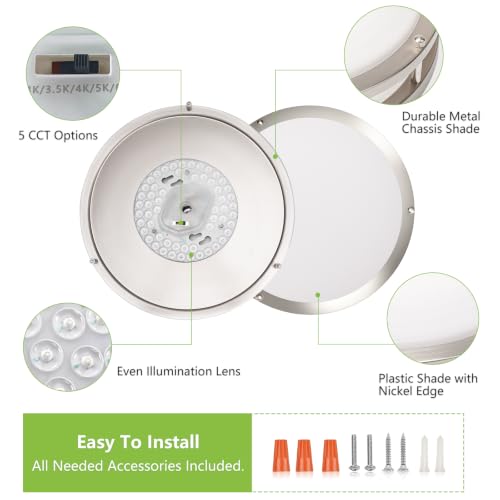 Flush Mount LED Ceiling Light Fixture