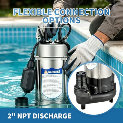 1HP Submersible Sewage Grinder Pump