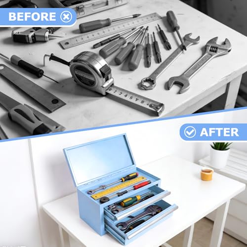 Mini Steel Tool Box with Drawers