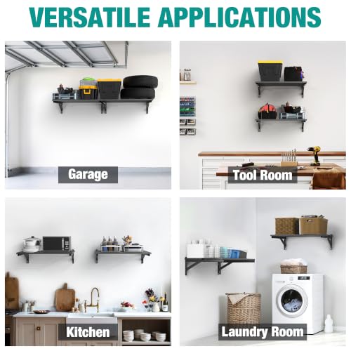 Heavy Duty Garage Wall Shelves
