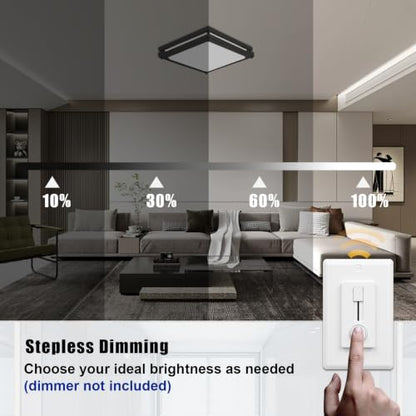 Square Modern Led Ceiling Light Fixture