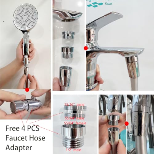 Extra Long 109" Flexible Shower Hose for Elderly Person and Pets Bathing (Sliver / 109 Inches)