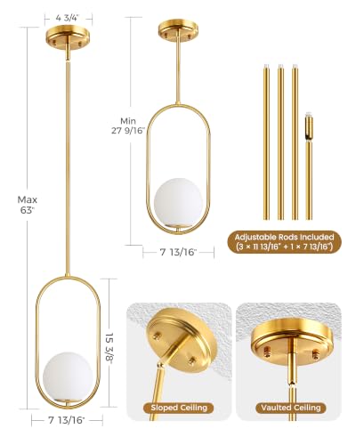 Pendant Lights Kitchen Island (Gold(2026 Upgraded Version) / 2 Pack)