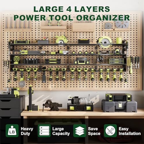 Large Power Tools Organizer Wall Mount