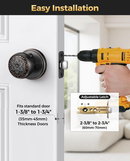 Oil Rubbed Bronze Door Knobs (Oil Rubbed Bronze)