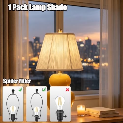 Lamp Shade White Pleated Lamp Shades for Table Lamps