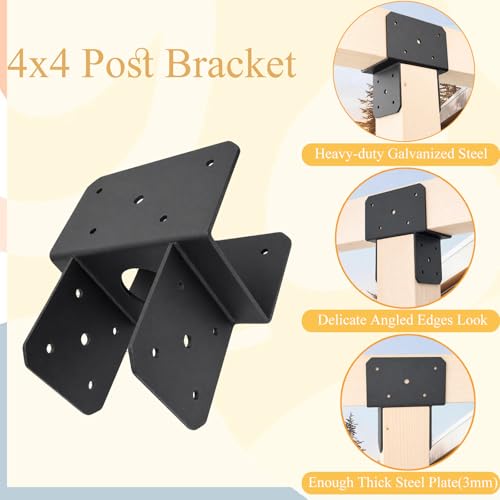 Post Anchor Connector Heavy Duty Post Caps Tie Bracket