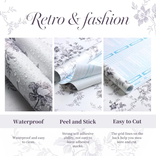 Floral Peel and Stick Wallpaper Vintage Floral Contact Paper