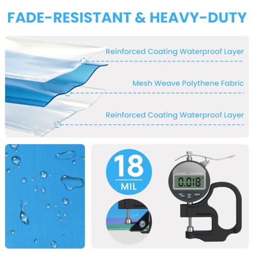 Tarps Heavy Duty Waterproof with Grommets