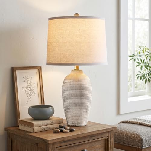 25" Vintage Ceramic Table Lamp