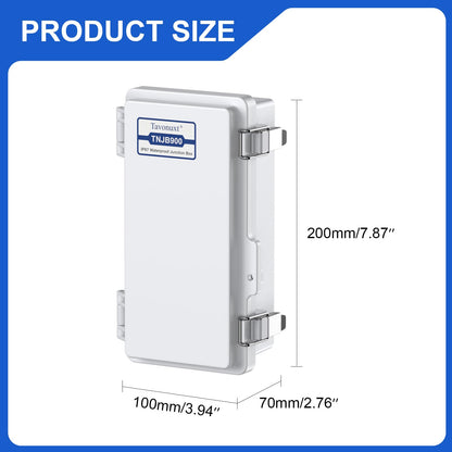 IP67 Waterproof Electrical Junction Box (Grey / 7.9"x3.9"x2.8")