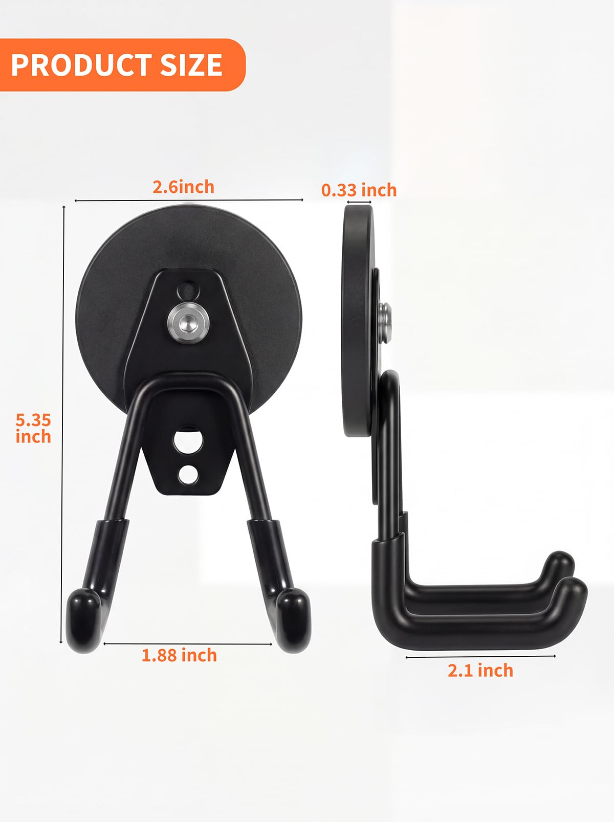 Magnetic Hooks Heavy Duty (Black)