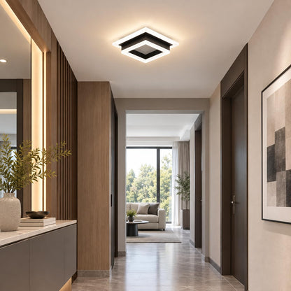 Modern LED Ceiling Light (Black / 10.62 Inches)