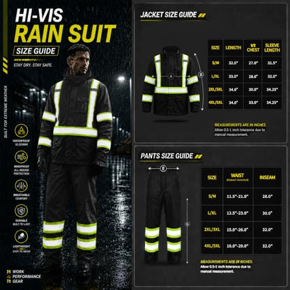 Hi Vis Rain Suits for Men