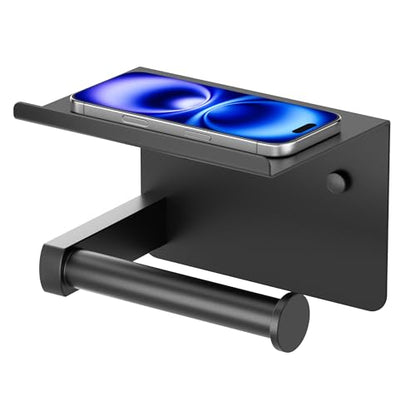 Toilet Paper Holder with Shelf