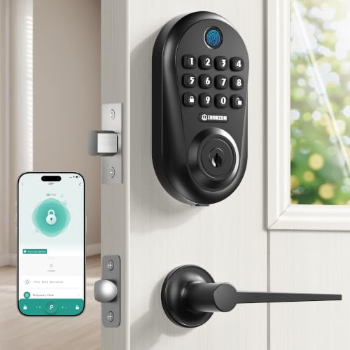 350YS 5-in-1 Keyless Entry Door Lock Smart Deadbolt with Handle