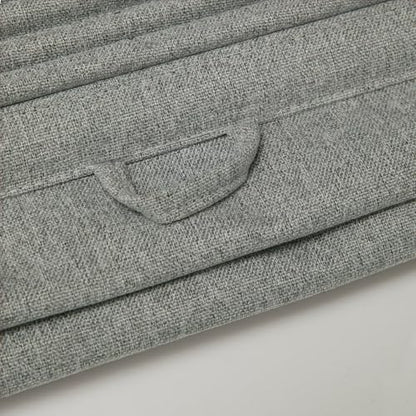 No Drill Roman Shades Cordless Blinds Blackout for Indoor Windows (Dark Grey / 30"W x 64"H)